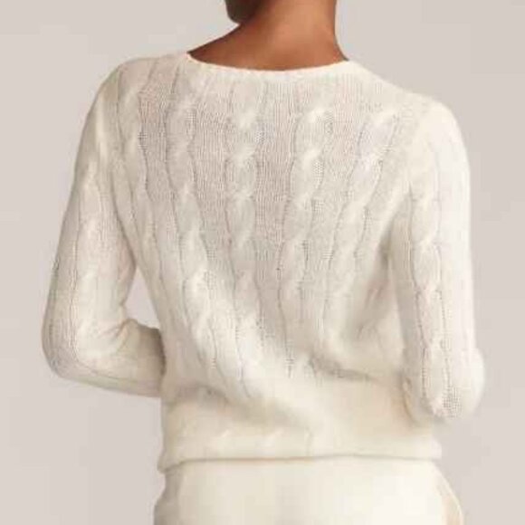 Polo by Ralph Lauren Cream Cable Knit Sweater - Picture 8 of 16